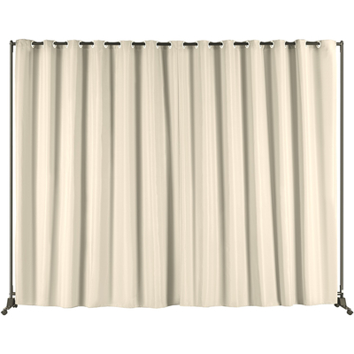 Διαιρέτης δωματίου VEVOR, 8 ft x 10 ft, φορητό διαχωριστικό δωματίου με ρόδες, διαχωριστικό κουρτινών με τροχούς, οθόνη απορρήτου διαιρέτη δωματίου για γραφείο, υπνοδωμάτιο, τραπεζαρία, μελέτη, μπεζ