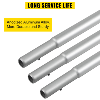 VEVOR Advertising Flag κοντάρι, 12 x Feather Flag Bundles with Ground Spike, 16 ft Windless Flag κοντάρια με πάσσαλο τοποθέτησης στο έδαφος, 6 τμχ Swooper Flag Pole Kit, Σημαία επιγραφής για επιχειρήσεις Βιτρίνες καταστημάτων