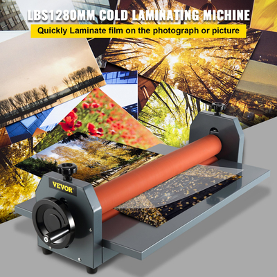 VEVOR 51&quot; 1300MM Εγχειρίδιο Cold Roll Laminator Vinyl Photo Film Mounting Μηχανή πλαστικοποίησης κρύου ρολού Μηχανή πλαστικοποίησης