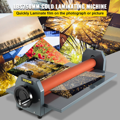 VEVOR 29,5&quot; 750mm Εγχειρίδιο Cold Roll Laminator Vinyl Photo Film Mounting Machine Laminating Machine Cold Roll Laminating