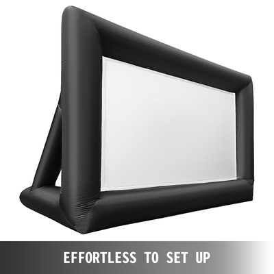 VEVOR 6mx4m Τεράστια φουσκωτή οθόνη ταινίας 13,5x6,8ft Φορητή οθόνη προβολέα 3D εξωτερική οθόνη προβολέα για υπαίθριο θέατρο χωρίς φυσητήρα (6x4m)