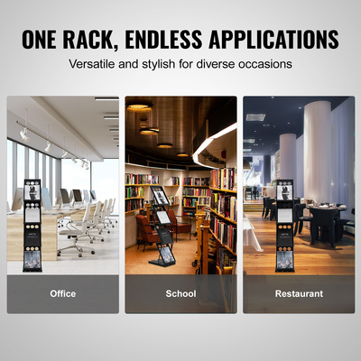 Μπροσούρα VEVOR Foldable Magazine Display Rack 4 Pocket Literature Display Stand