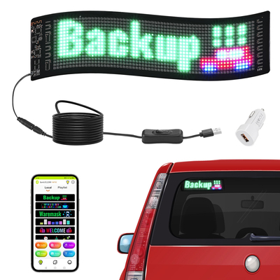 VEVOR 38x10cm Προγραμματιζόμενη πινακίδα LED Πίνακας οθόνης κύλισης P5 Full Color