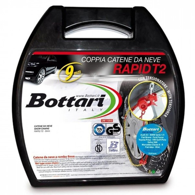 ΑΝΤΙΟΛΙΣΘΗΤΙΚΕΣ ΑΛΥΣΙΔΕΣ ΧΙΟΝΙΟΥ ΠΑΧΟΥΣ 9mm Νο140 ΜΕ ΚΑΣΤΑΝΙΑ RAPID R2 BOTTARI - 2 ΤΕΜ.