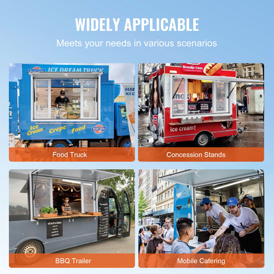 VEVOR 48&quot; L x 36&quot; W Στάση παραχώρησης Παραθύρου σερβιρίσματος Food Truck Service Τέντα