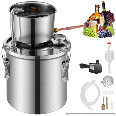 VEVOR Moonshine Still Water Alcohol Distiller 3Gal με αντλία νερού από ανοξείδωτο χάλυβα