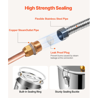 VEVOR Moonshine Still Water Alcohol Distiller 5Gal με βαρέλι Thumper &amp; αντλία νερού 8W