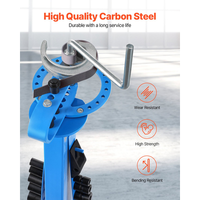 VEVOR Manual Pipe Bender Max 2&quot; OD Pipe Bending Tube with 14 Bending Dies