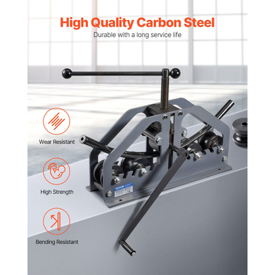 VEVOR Tube Roller Bender Max 1-1/2&quot; Manual Tube Roller Bender with 6 Die