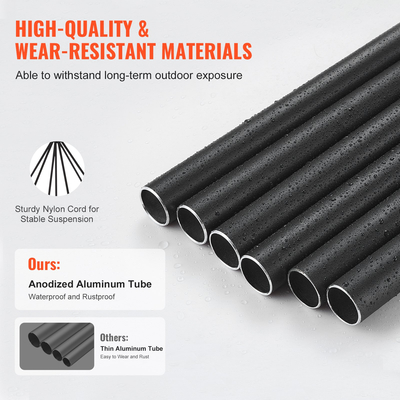 VEVOR Ανεμοδηγοί για Εξωτερικά 1473 mm Αλουμινένιο Μνημείο Βαθύς Τόνος Ανεμοδηγοί