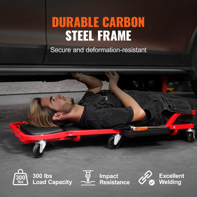 VEVOR 44 σε Mechanic Garage Creeper 300 lbs Capacity Automotive Rolling Creeper