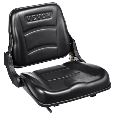 VEVOR Universal Forklift Seat, αναδιπλούμενο κάθισμα τρακτέρ με ρυθμιζόμενη γωνία πλάτη και μικροδιακόπτης, 6,3-13,4 ιντσών Άνετο κάθισμα περονοφόρου με εκτεταμένη υποδοχή για Tractor Loader Excavator