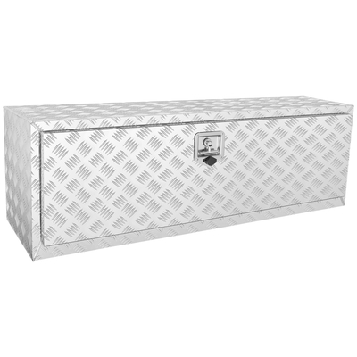VEVOR Underbody Truck Box, 48&quot;×17&quot;×18&quot; Pickup Storage Box, Heavy Duty Aluminium Diamond Plate Tool Box με κλειδαριά και κλειδιά, Αδιάβροχο κουτί αποθήκευσης τρέιλερ με μάνταλο T-Handle για φορτηγό, φορτηγό, ρυμουλκούμενο