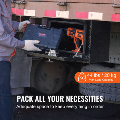 VEVOR Underbody Truck Tool Box 18&quot; x 12&quot; x 14&quot; Trailer RV Tool Storage