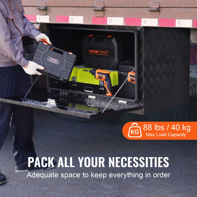 VEVOR Underbody Truck Tool Box 36&quot; x 24&quot; x 24&quot; Trailer RV Tool Storage