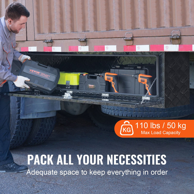 VEVOR Underbody Truck Tool Box 60&quot; x 17&quot; x 18&quot; Trailer RV Tool Storage