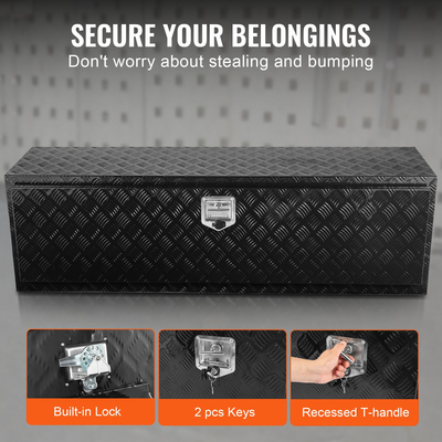 VEVOR Underbody Truck Tool Box 60&quot; x 17&quot; x 18&quot; Trailer RV Tool Storage