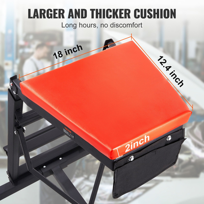 VEVOR Automotive Creeper, με ρυθμιζόμενο ύψος 49,6&quot; έως 75,6&quot;, 400 LBS Capacity High Creeper, 4 περιστρεφόμενοι τροχοί τροχού, αναδιπλούμενο βαρέως τύπου αναρριχητικό φυτό για επισκευή και συντήρηση αυτοκινήτων