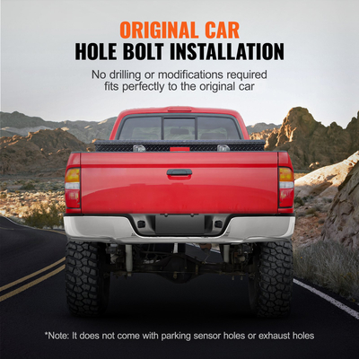 VEVOR Πίσω προφυλακτήρας σκαλοπατιού Συγκρότημα προφυλακτήρα από χάλυβα χρωμίου για 2007-2013-Toyota Tundra