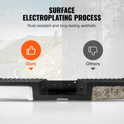 VEVOR Πίσω προφυλακτήρας βήματος Ατσάλινος προφυλακτήρας για 2008-2016-Ford F250/Ford F350 Super Duty