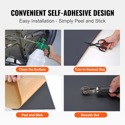 VEVOR Car Sound Deadening Mat, 210 mil 3,3sq.m Automotive Sound Deadener, High Density Foam Sound Deadener Material &amp; Heat Barrier, Double Layer Waterproof Structure Acoustic Insulation Mat