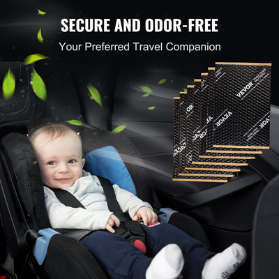 VEVOR Car Sound Deadening Mat, 80 mil 0,9sq.m Υλικό Ηχοαπόσβεσης Αυτοκινήτου, Βουτυλικό Ηχοαποστρακιστικό Αυτοκινήτων, Ηχομόνωση και Υλικό Απόσβεσης Δονήσεων για Αυτοκίνητο