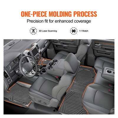 VEVOR Automotive πατάκια Fits for Dodge Ram 1500 2019-2024 3 τεμ.