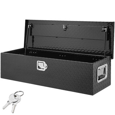 Κιβώτιο εργαλείων κρεβατιού φορτηγού VEVOR Heavy Duty, Εργαλειοθήκη Diamond Plate με Πλαϊνή λαβή και κλειδαριά κλειδαριάς, Storage Tool Box Chest Box Organizer για παραλαβή, Κρεβάτι φορτηγού, RV, Trailer, 39&quot;x13&quot;x10&quot;, Μαύρο