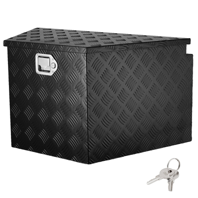 VEVOR Trailer Tongue Box, Αλουμίνιο Diamond Plate Tongue Box Chance, Heavy Duty Trailer Box Storage with Lock and Keys, Utility Trailer Tongue Box for Pickup Truck, RV, Trailer, 33&quot;x19&quot;x18