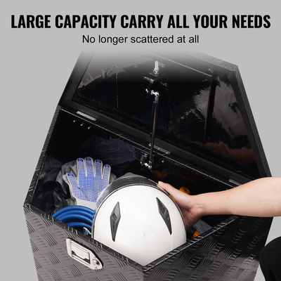 VEVOR Trailer Tongue Box, Αλουμίνιο Diamond Plate Tongue Box Box Box, Heavy Duty Trailer Box Storage with Lock and Keys, Utility Trailer Tongue Box για Pickup Truck, RV, Trailer, 29&quot;x16.2&quot;x18