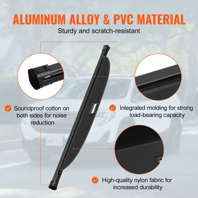 Ανασυρόμενο κάλυμμα φορτίου VEVOR για GMC Terrain + Chevrolet Equinox 2018-2024