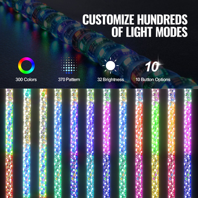 Φως μαστιγώματος των οδηγήσεων 2σπειροειδής ελαφριά απομακρυσμένη εφαρμογή κεραιών