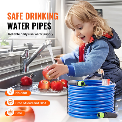 Εύκαμπτος σωλήνας θερμαινόμενου νερού VEVOR 50 ft για RV -45℉ Θερμαινόμενος σωλήνας πόσιμου νερού με αντιψυκτικό