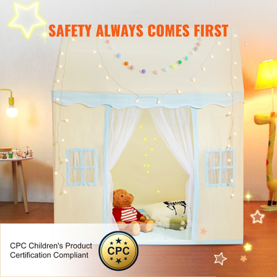 Παιδική σκηνή VEVOR Παιδική σκηνή για νήπια 1-5 ετών με χαλάκι και λάμπα