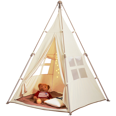 VEVOR Kids Play Tent Teepee Tent for Kids Πτυσσόμενη σκηνή για νήπια με χαλάκι και τσάντα