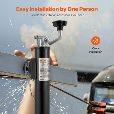 VEVOR Trailer Jack Weld-on Pipe Mount Swivel Trailer Jack 2000 lbs 10&quot; Travel