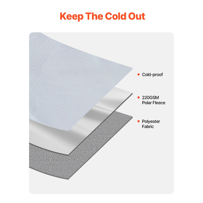 VEVOR κουβέρτα κάμπινγκ 79&quot; x 59&quot; φορεμένη ζεστή κουβέρτα γηπέδου ανοιχτό γκρι εξωτερικού χώρου