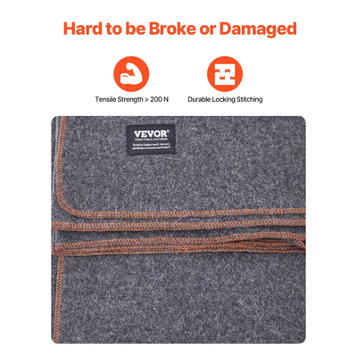 Μάλλινη κουβέρτα κάμπινγκ VEVOR 64&quot; x 88&quot; Ζεστή για κάμπινγκ Πεζοπορία Ταξίδι Ανοιχτό γκρι