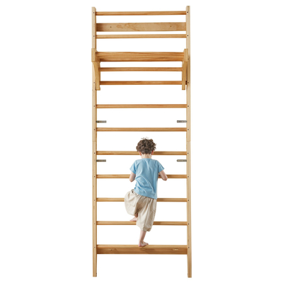 VEVOR Swedish Ladder Wall Gym 10-Επίπεδα Ξύλινα παιχνίδια αναρρίχησης για εσωτερική παιδική χαρά