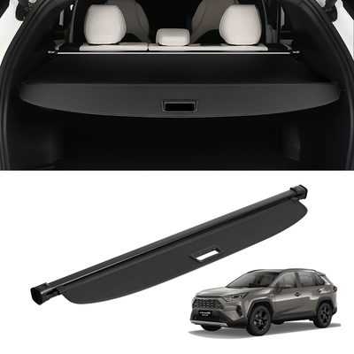 Πτυσσόμενο κάλυμμα φορτίου VEVOR για Toyota RAV4 2019-2024 Αναβάθμιση κάλυμμα πίσω πορτμπαγκάζ