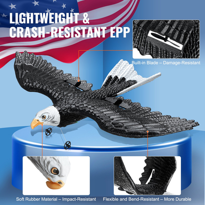 Τηλεχειριστήριο VEVOR RC Airplane Biomimetic Eagle EPP Foam RC Plane Toy 2,4 GHz