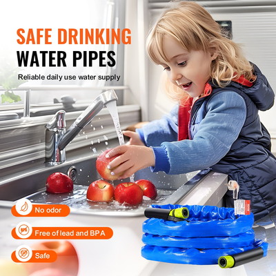 VEVOR 15 ft Θερμαινόμενος σωλήνας νερού για RV -45℉ Αντιψυκτικός θερμαινόμενος σωλήνας πόσιμου νερού