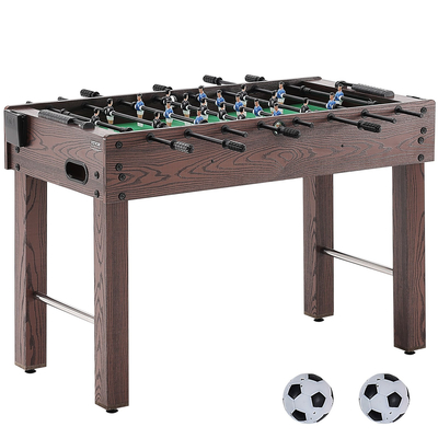 Τραπέζι VEVOR Foosball, Τραπέζι Foosball 48 ιντσών κανονικού μεγέθους, Εσωτερικό τραπέζι πλήρους μεγέθους για σπίτι, οικογένεια και αίθουσα παιχνιδιών, σετ τραπέζι ποδοσφαίρου με ποδόσφαιρο, περιλαμβάνει 2 μπάλες και 2 ποτηροθήκες