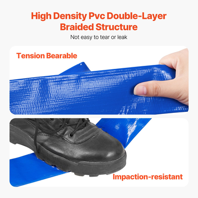 VEVOR Backwash Hose 2 in x 100 ft Blue Ολοκληρωμένα εξαρτήματα σωλήνα υψηλής ποιότητας