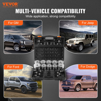 VEVOR 27 PCS Κιτ μανίκι έλξης και πίεσης Αφαίρεση ρουλεμάν από χάλυβα