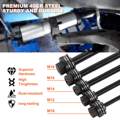 VEVOR 27 PCS Κιτ μανίκι έλξης και πίεσης Αφαίρεση ρουλεμάν από χάλυβα