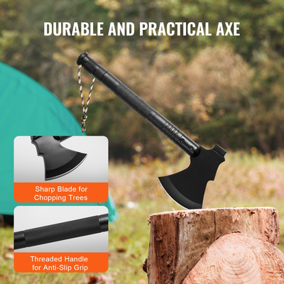 VEVOR Survival Shovel Survival Axe 16-σε-1 Κάμπινγκ πτυσσόμενα φτυάρια με τσεκούρι