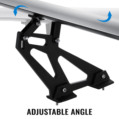 VEVOR Universal GT Wing Spoiler 135CM Ελαφρύ Αλουμίνιο Πίσω Αεροτομή Ρυθμιζόμενη Πτέρυγα Αγγελικής Διπλής σειράς Αγωνιστική Αεροτομή BGW Drift JDM Drift Μαύρη Universal Spoiler (53&quot; Διώροφη)