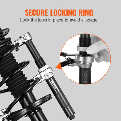 Εργαλείο συμπιεστή σπειροειδούς ελατηρίου VEVOR, 2 τμχ Σετ συμπιεστή ελατηρίων γόνατου γόνατου βαρέως τύπου Macpherson, Συμπιεστής ελατηρίου γόνατου γόνατου 2646 lbs με βραχίονα ασφαλείας και θήκη μεταφοράς, για φορτηγό ATV UTV