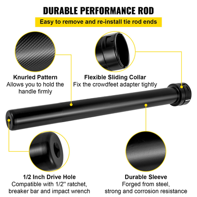 Σετ εργαλείων τοποθέτησης αφαίρεσης εσωτερικής ράβδου VEVOR 13 τμχ 12 SAE &amp; Metric Adapters